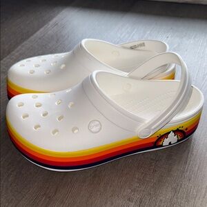 Disney Platform Crocs Disney Parks Retro Women’s Sz9
